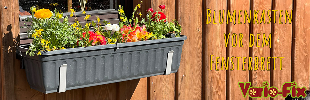 Montage VOR dem Fensterbrett