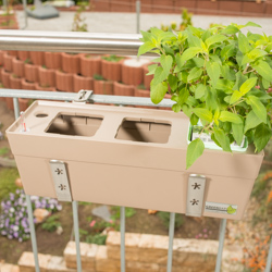 Haltebügel Balkonkastenhalter mit Strebe für Greenbar Kräuterbox