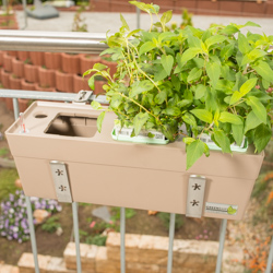 Haltebügel Balkonkastenhalter mit Strebe für Greenbar Kräuterbox