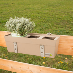 Haltebügel Balkonkastenhalter ohne Strebe für Greenbar Kräuterbox