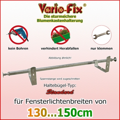 Blumenkastenhalter Standard / 1 Paar HB 15cm / FLB 150cm