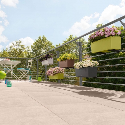 BALCONERA Color 80 muskat mit Halterung